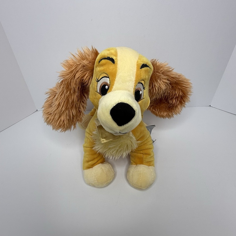 Disney Store Lady and the Tramp 12"‎ Lady Stuffed Animal Plush Dog NWT